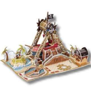 【FUN PUZZLE】3D立體拼圖-海盜船樂園(DIY手作/益智玩具)