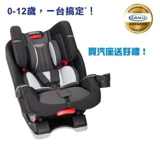 【Graco】0-12歲長效型嬰幼童汽車安全座椅 MILESTONE LX-大灰狼(隨貨贈 美國Crayon Rocks酷蠟石8色)