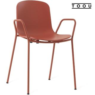 【YOI傢俱】義大利TOOU品牌 HOLI系列 哈維椅 4色可選 平面椅背/扶手椅腳(YPM-161102)