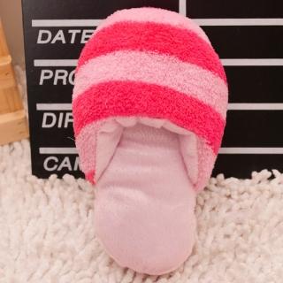 【Nikki飾品&玩具】寵物絨毛玩具-條紋拖鞋-粉紅1個