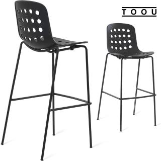 【YOI傢俱】義大利TOOU品牌 HOLI系列 赫恩高腳椅76公分 4色可選 有孔椅背(YPM-161207)