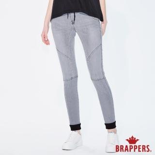 【BRAPPERS】女款 新美腳 Royal 系列-彈性運動束口八分褲(灰黑)