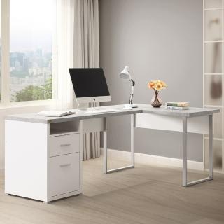 【COMDESK】摩登L型書桌/兩色可選/DIY組合家具/