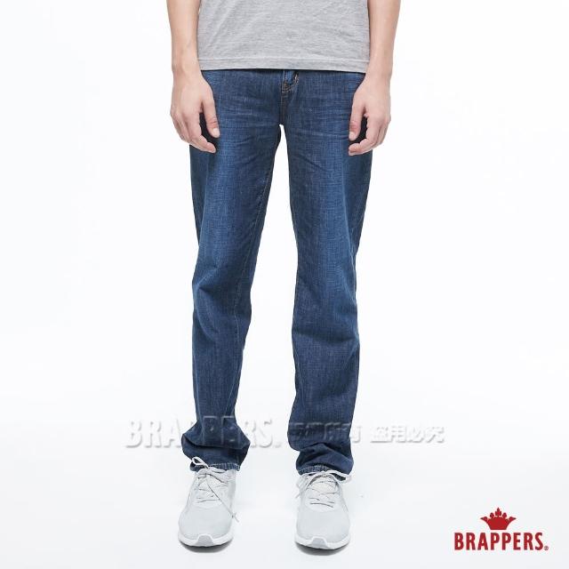 【BRAPPERS】男款 HG-高腰系列-高腰全棉直筒褲(藍)