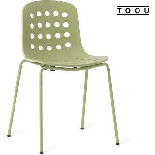 【YOI傢俱】義大利TOOU品牌 HOLI系列 卡登椅 4色可選 有孔椅背/無扶手椅腳(YPM-161201)