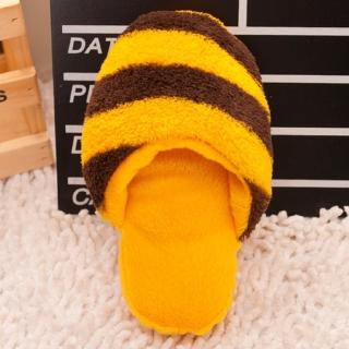 【Nikki飾品&玩具】寵物絨毛玩具-條紋拖鞋-黃色1個