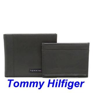 【Tommy Hilfiger】2018男劍橋Passcase黑色皮夾-網(預購)