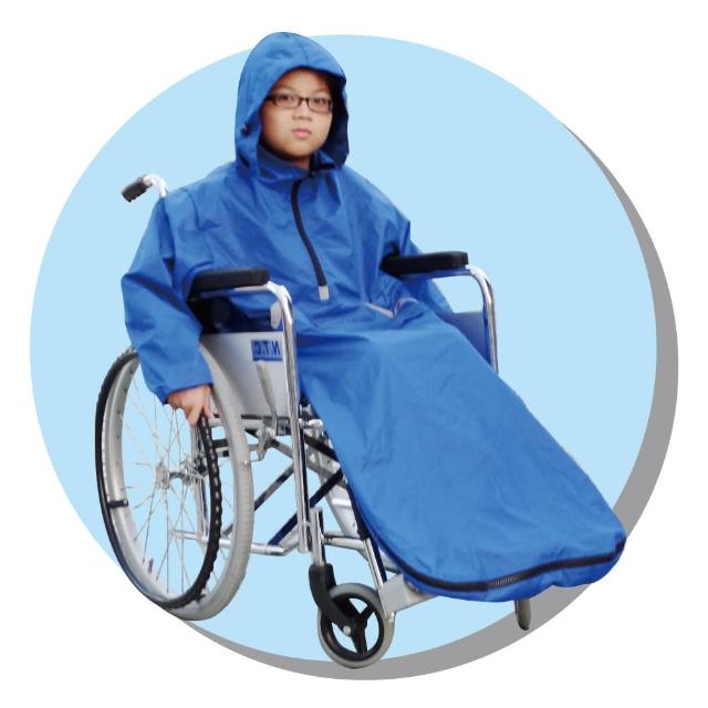 【感恩使者】輪椅用兒童雨衣 ZHCN1737(有袖設計-行動不便者使用)