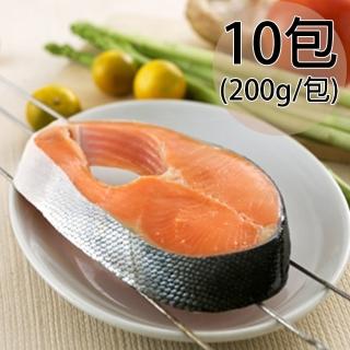 【天和鮮物】智利鮭魚輪切片10包(200g/包)