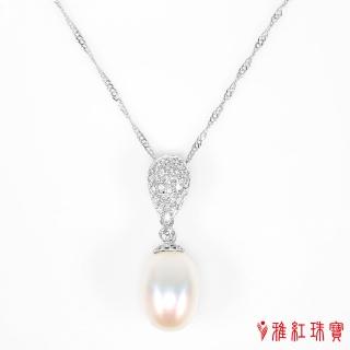 【寶石方塊】天然珍珠項鍊-花信年華-925銀飾