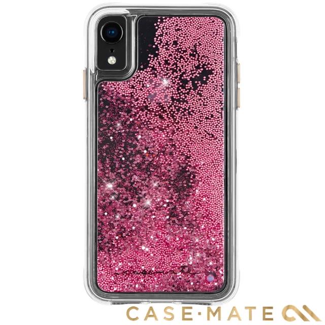 【美國 CASE-MATE】iPhone XR Waterfall(亮粉瀑布防摔手機保護殼 - 玫瑰金)