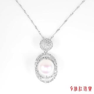 【寶石方塊】天然珍珠項鍊-清耳悅心-925銀飾