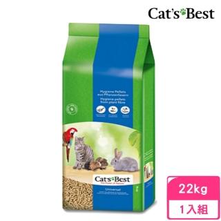 【CAT’S BEST 凱優】粗顆粒木屑砂（藍標崩解型）40L/22kg(貓砂、木屑砂)