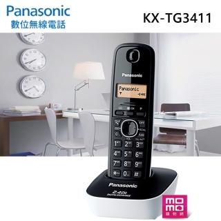 【Panasonic 國際牌】2.4GHz 高頻數位無線電話-率性白(KX-TG3411)