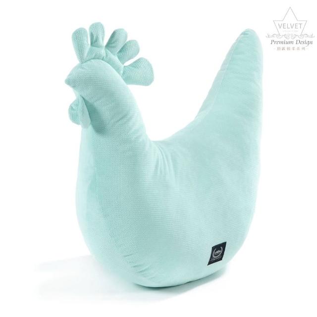 【La Millou】Velvet頂級棉柔系列-黛安奶奶的雞-哺乳枕(舒柔粉綠)