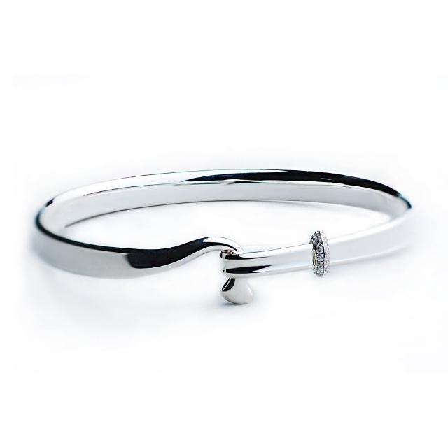 【Georg Jensen 喬治傑生】#204 TORUN 朵蘭設計 純銀鑲鑽手環