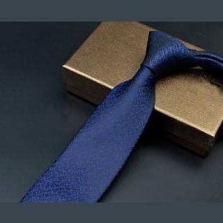 【拉福】領帶7cm中寬版領帶拉鍊領帶(深星光)