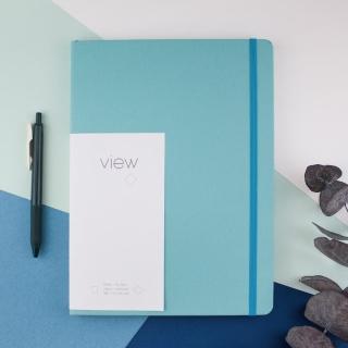 【綠的事務用品】眼色View-16K精裝空白筆記本-藍