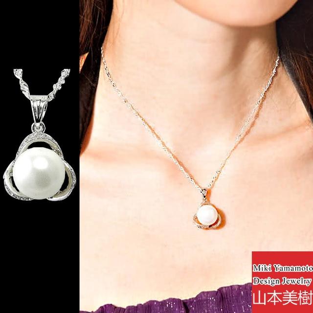 【山本美樹】我的最愛 奧地利鑽淡水珍珠項鏈(台灣製)