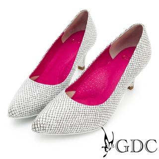 【GDC】進口羊皮特殊趣味復古女伶跟鞋-銀色(811839)