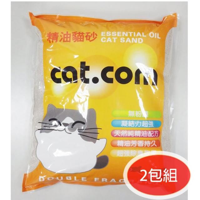 【Cat.com】精油驅蟲貓砂10L-尤加利(兩包)