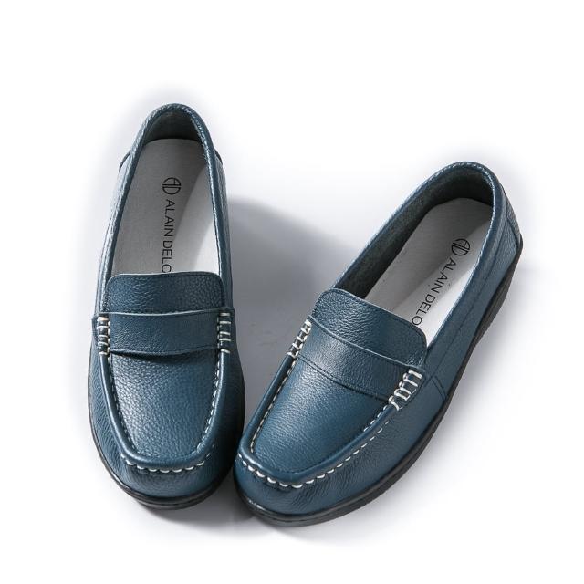 【ALAIN DELON 亞蘭德倫】柔軟舒適厚底休閒鞋A77215(黑  藍  黃)