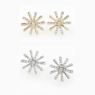 【I.Dear Jewelry】韓系飾品-韓國明星同款氣質圓形花朵滴油珍珠耳環(3色)