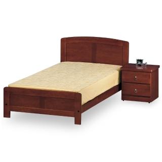 【時尚屋】巴特萊柚木色3.7尺加大單人床-不含床頭櫃-床墊 G18-075-3(免運費 免組裝 臥室系列)