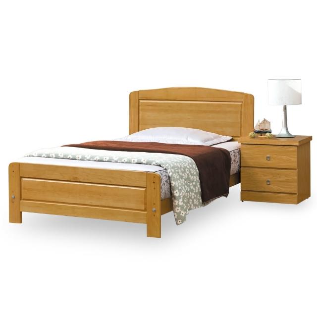 【時尚屋】艾麗莎3.7尺加大單人床-不含床頭櫃-床墊 G18-072-5(免運費 免組裝 臥室系列)