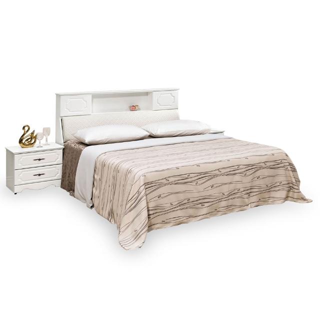 【時尚屋】肯尼斯烤白5尺雙人床-不含床頭櫃-床墊 G18-055-6+031-2(免運費 免組裝 臥室系列)