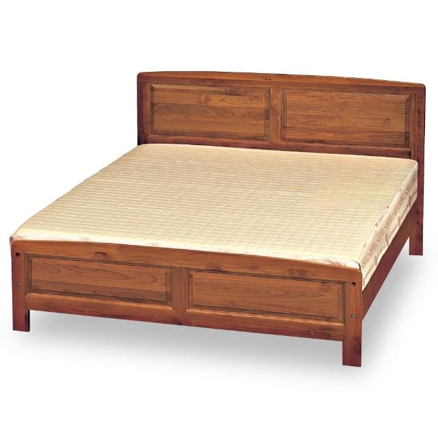 【時尚屋】艾德琳樟木色5尺雙人床-不含床墊 G18-075-1(免運費 免組裝 臥室系列)