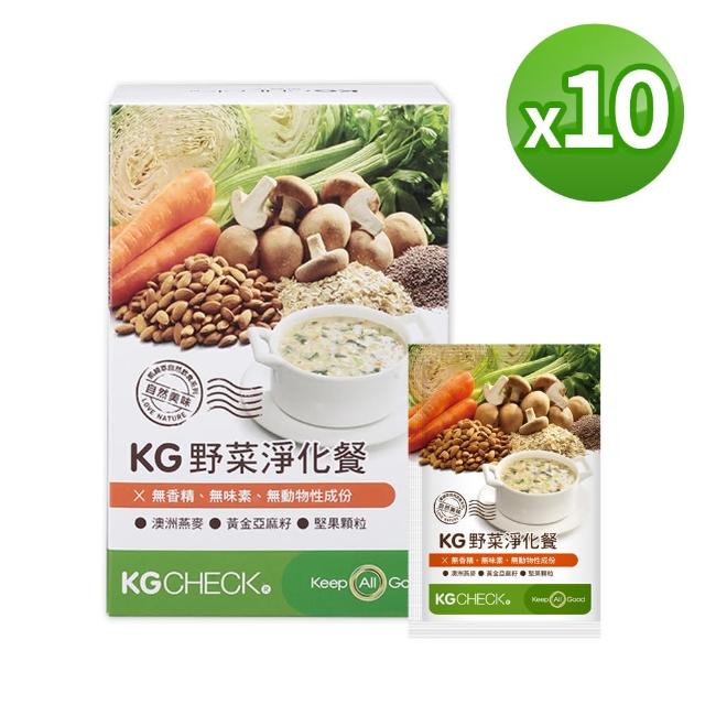 【聯華食品 KGCHECK】KG高纖燕麥餐-野菜淨化餐(10盒組)