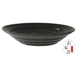 【新食器】日本製織部湯盤(碗盤器皿)