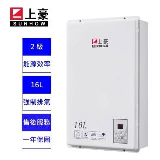 【上豪】16L 數位溫控 熱水器 GS-163(NG1/FE ★ 含基本安裝 ★ 能源效率2 級)