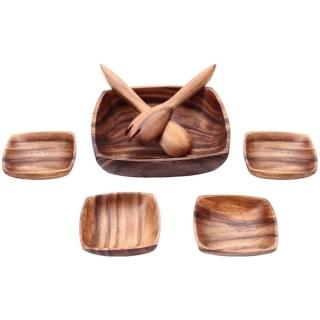 【日本設計雜貨】木製餐具七件組(方形)