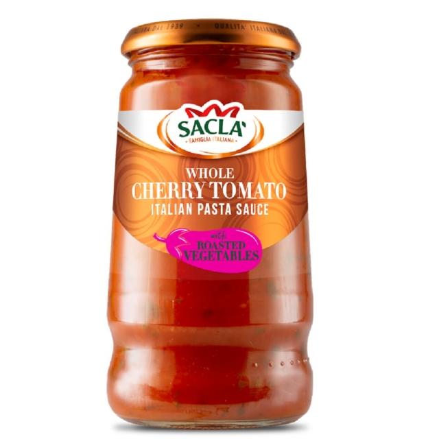 即期品【Sacla】烤蔬菜小番茄義大利麵醬 350g(有效日期2024/07/30)
