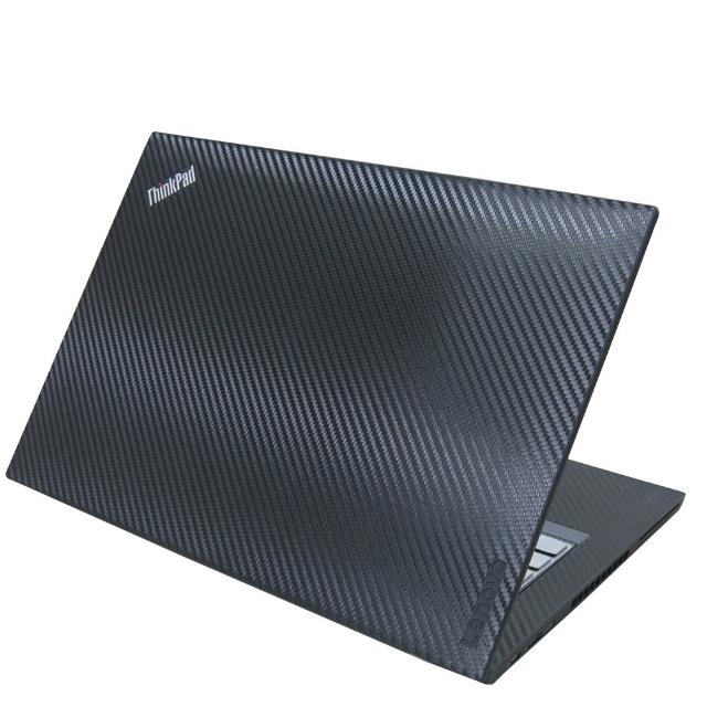 【Ezstick】Lenovo ThinkPad T480 黑色立體紋機身貼(含上蓋貼、鍵盤週圍貼)