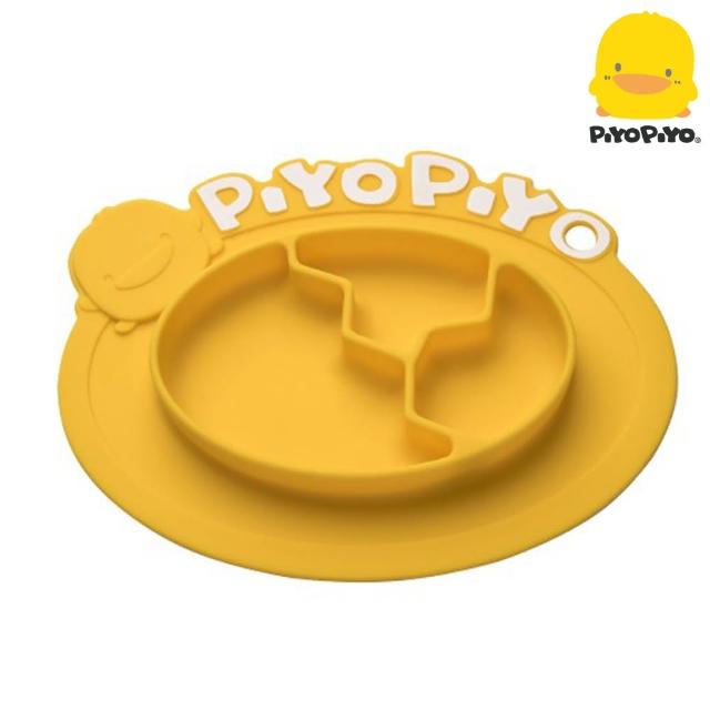 【Piyo Piyo 黃色小鴨】一體式防滑矽膠攜帶盤