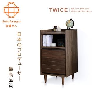 【Sato】TWICE琥珀時光單門開放邊櫃(收納櫃)