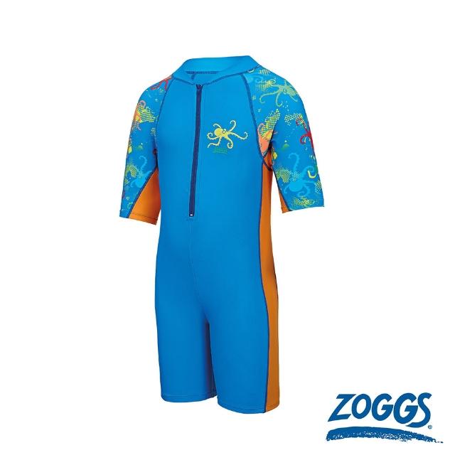 【Zoggs】幼童章魚先生連身式防曬泳衣(小童泳衣/學生泳衣/男童泳衣/幼兒泳衣/防曬)