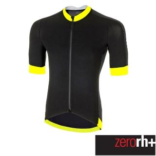 【ZeroRH+】義大利 Vortice AirX 男仕專業競賽自行車衣(黑/螢光黃 ECU0406_R91)