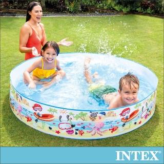 【INTEX】免充氣幼童戲水游泳池 152*25cm(56451)