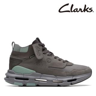 【Clarks】男鞋NXE Hi GTX 防水蜂巢狀大底高回彈緩震休閒靴 運動靴 運動鞋 戶外靴(CLM73543B)