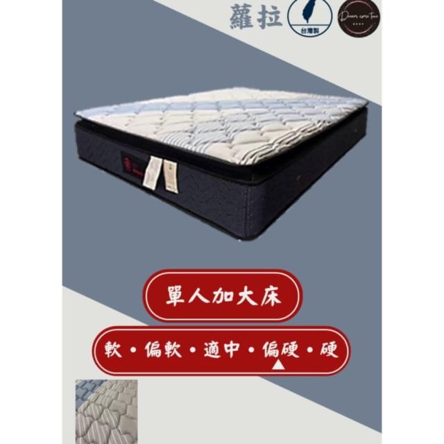 【圓夢小築】天絲、石墨烯硬式雙獨立筒床墊(單人加大3.5尺－蘿拉)