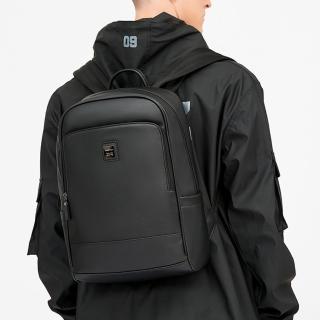 【MoonDy】後背包 男生包包 電腦後背包 後背包韓國 雙肩包 皮革後背包 休閒包包 大容量包包 商務包 書包