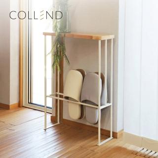 【日本COLLEND】HAK 實木鋼製玄關桌/牆邊置物桌-DIY(邊几/側桌/靠牆窄桌)