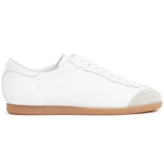 【Maison Margiela】時尚流行品牌經典拼灰德訓鞋(白)