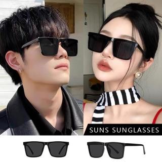【SUNS】抗UV太陽眼鏡 方框潮流墨鏡 ins時尚流行墨鏡 網紅抖音款 S318(採用PC防爆鏡片/抗UV400/檢驗合格)