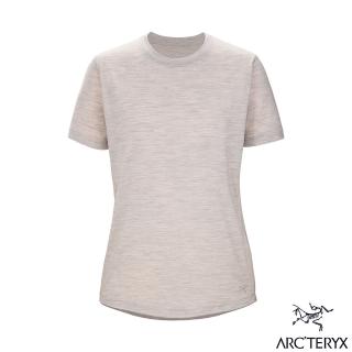 【Arcteryx 始祖鳥官方直營】女 Lana 羊毛短袖圓領衫(沉靜灰)