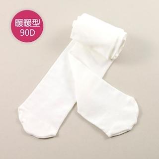 【公主童襪】90D秋冬溫暖米白色超細纖維兒童褲襪（0-12歲）- 3歲以下止滑